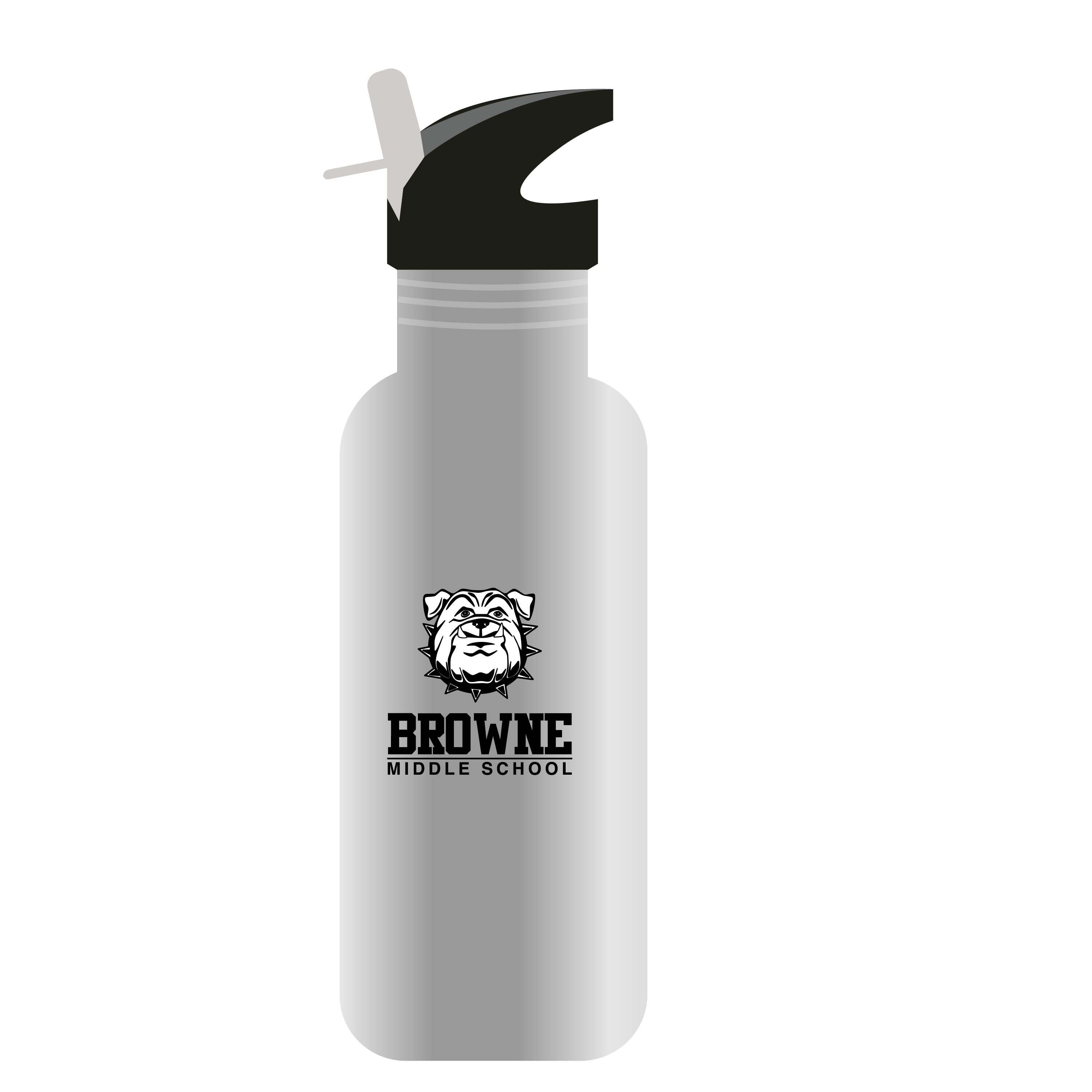 Browne Middle School Chelsea STAINLESS STEEL WATER BOTTLE STEM/STRAW TOP